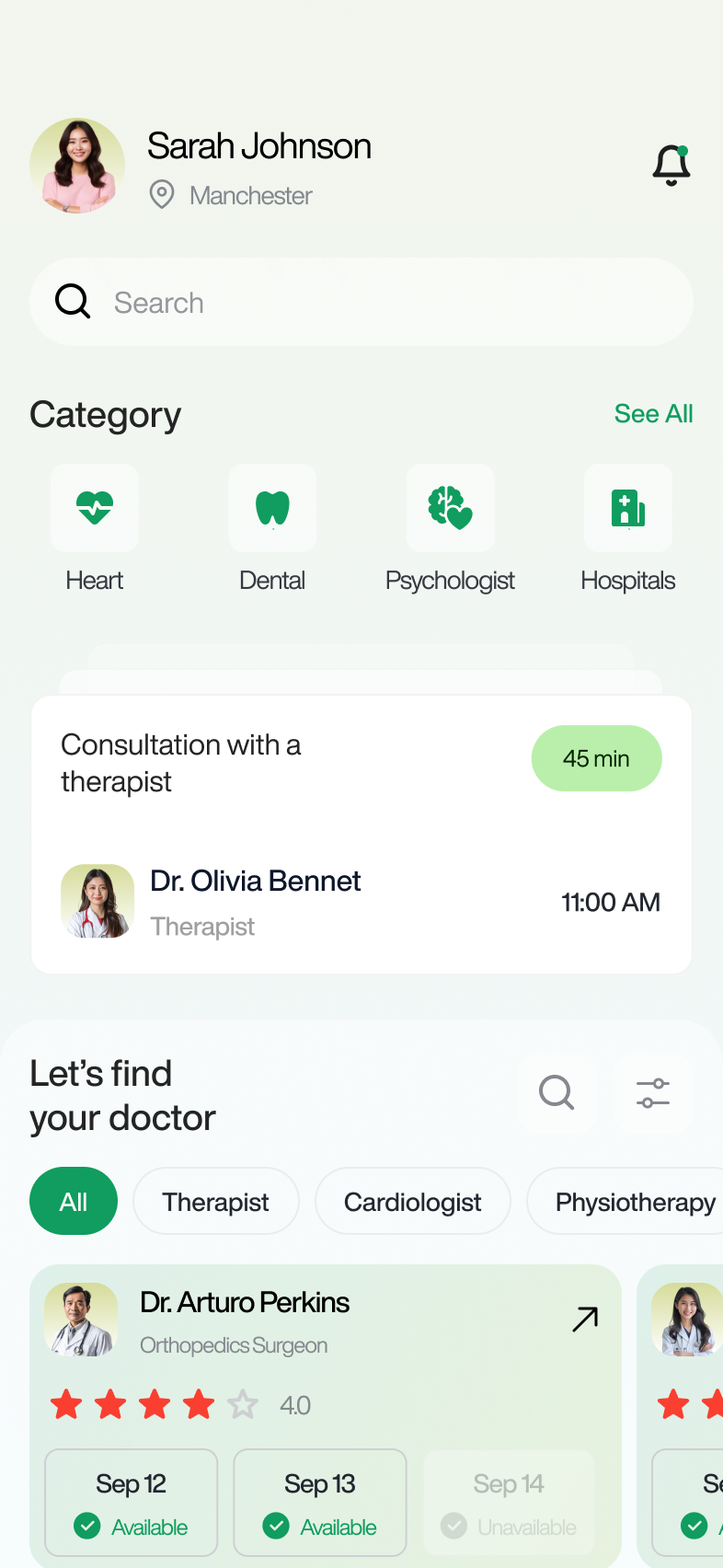 App Screen Front